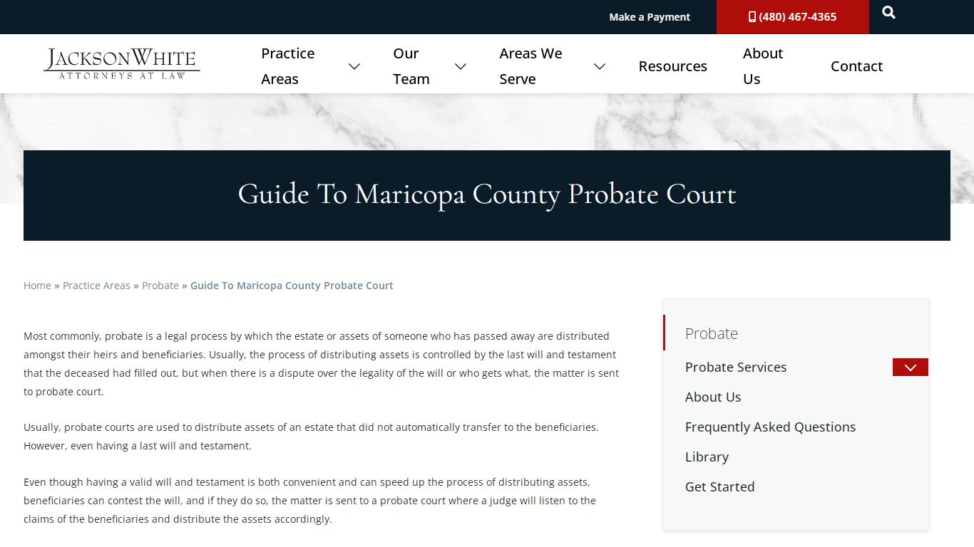 Guide To Maricopa County Probate Court | JacksonWhite Law